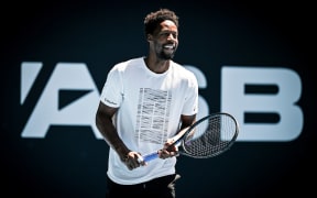 Gael Monfils of France during a practice session ahead of the 2025 Men’s ASB Classic.