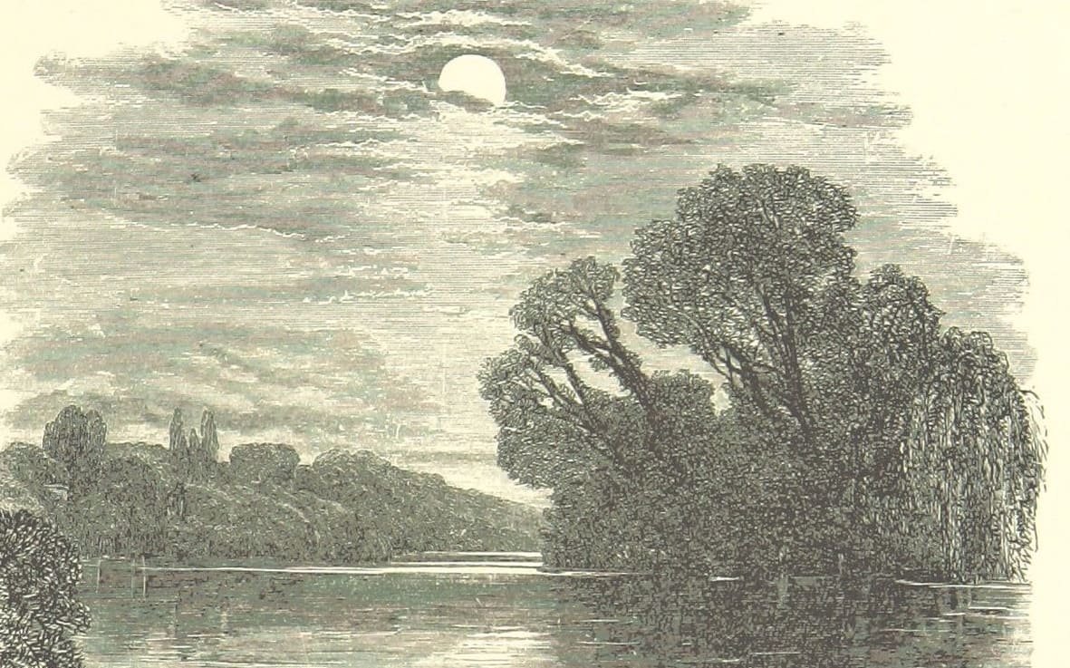 The Moon from Beauties of English Landscape. Published George Routledge & Sons, 1874.