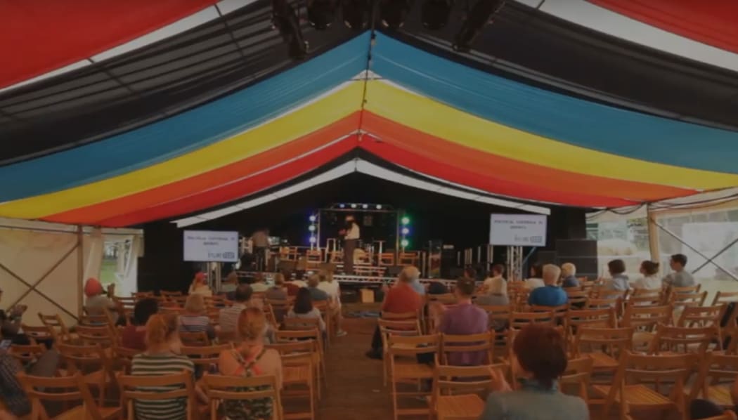 The Media Circus big top hosted the big debates at the Byline Festival.