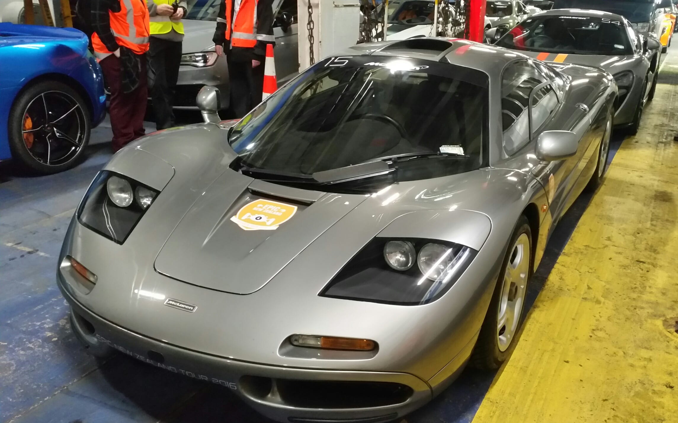 One of the 30 supercars on the tour, which have a total value of about $45m.