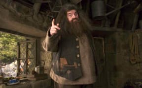 Robbie Coltrane playing Hagrid in 2004, in Harry Potter and the Prisoner of Azkaban