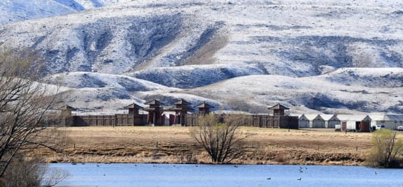 A Chinese fortress nears completion on the Mulan film set in the Ahuriri Valley, in North Otago.