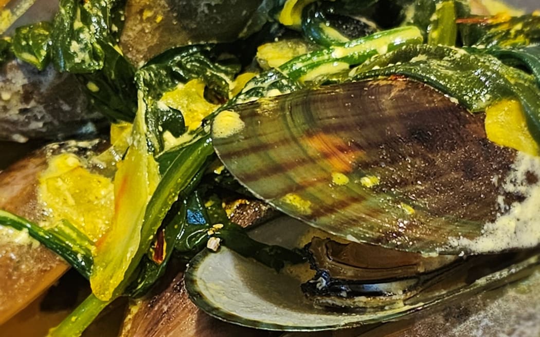 Mussels with Fennel, Crème fraiche and Saffron