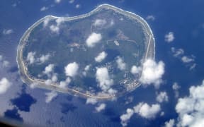 240414. Photo RNZ. Aerial view of Nauru. Asylum seeker camp, Yaren,