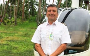Australian Gilbert Parker is missing after his helicopter crashed while transporting a toddler and his mother to a hospital in the north of Fiji last week.
