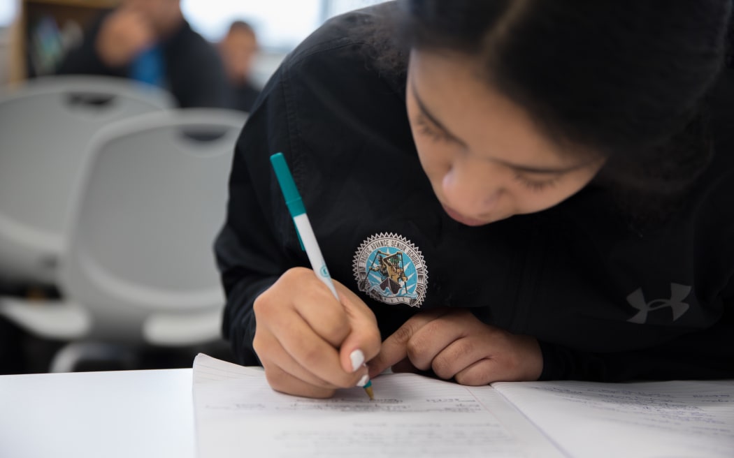 Students at Pacific Advance Secondary School. Note only use identifying pictures for stories about PASS - only non-identifiying pictures may be reused.