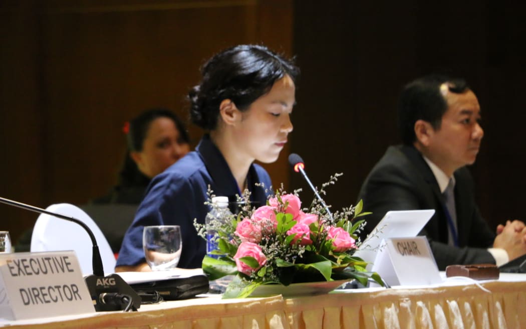 Outgoing WCPFC Chair Ms Jung-re Riley Kim of South Korea. Da Nang, Vietnam. 28 November 2022