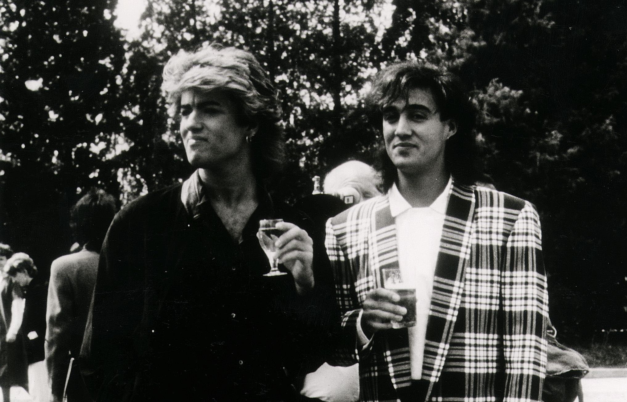 The other half of Wham, Andrew Ridgeley (right),was among those to pay tribute to George Michael.