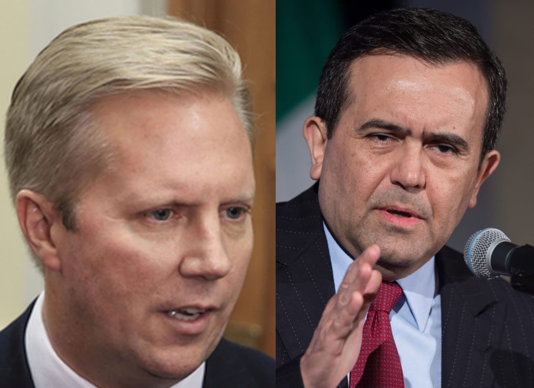 Trade Minister Todd McClay and Mexican Economy Minister Ildefonso Guajardo.