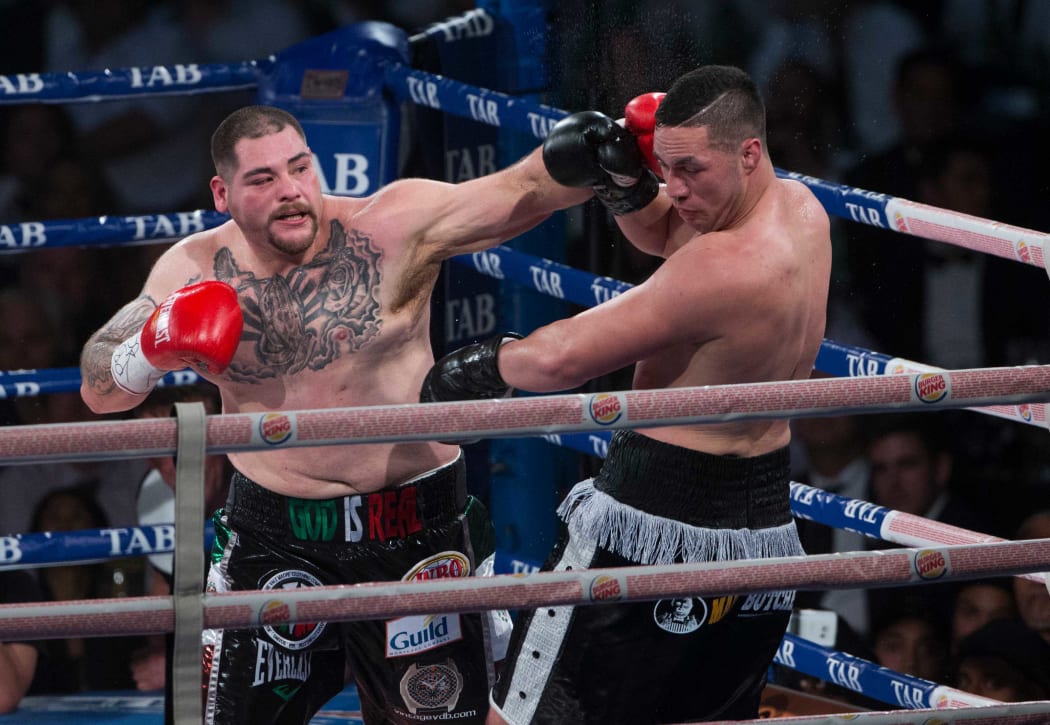 Joseph Parker v Andy Ruiz, WBO world boxing heavyweight title fight, Vector Arena, Auckland, New Zealand.