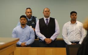 Desmond Fa’afoi (left), Wiremu Paitea (middle) and Viju Devassy (right).