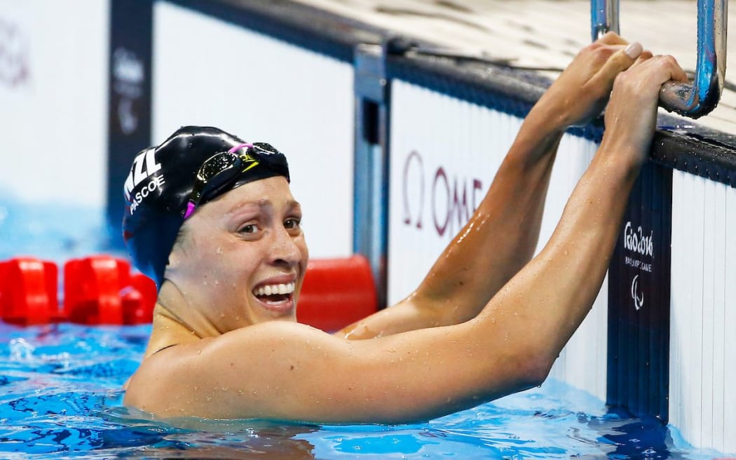 Sophie Pascoe during the Womens 200m Individual Medley SM10 Swimming at the Rio Paralympics. 11 September 2016