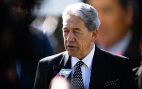 Winston Peters in Wairoa during his 2020 election campaigning. 14 September 2020
