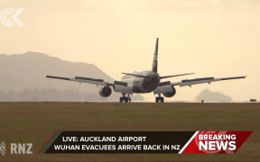 Air NZ Wuhan evacuation flight lands in Auckland