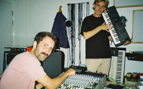 DJ Central (L) and DJ Sports from Help Recordings in Denmark