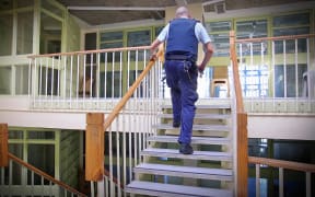 John on the landing at the Paremoremo drug treatment unit