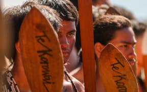Tama Toa rangatahi, young warriors, prepare to welcome the government at Waitangi Monday 5 February.