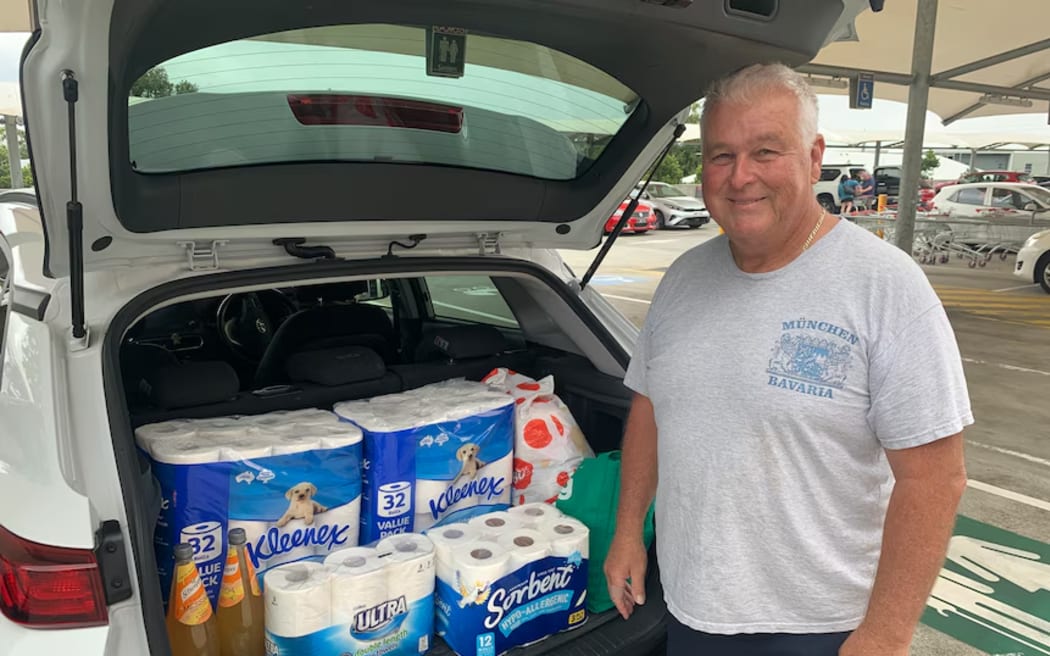 David Black picked up extra supplies to prepare for Tropical Cyclone Alfred.
