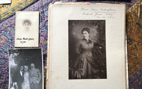 A collection of photos of suffragist Clara Alley