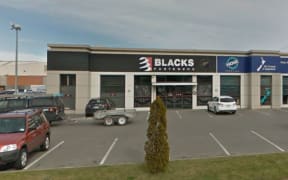 Fire and Emergency received multiple calls about the blaze at the Blacks Fasteners building on Blenheim Road.