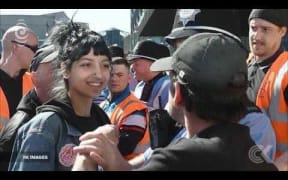 UK woman fronts up to Far Right leade