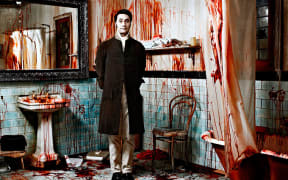 Taika Waititi on the set of What We Do In The Shadows.