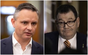 Climate Change Minister James Shaw and Finance Minister Grant Robertson. File photos.