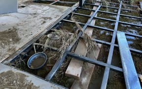 Blue Malosso's tiny house in Motueka Valley was absolutely decimated by the heavy rain.