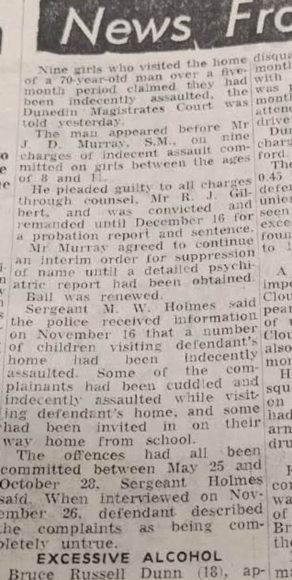 An ODT article about the complaints over John Middleditch's behaviour.