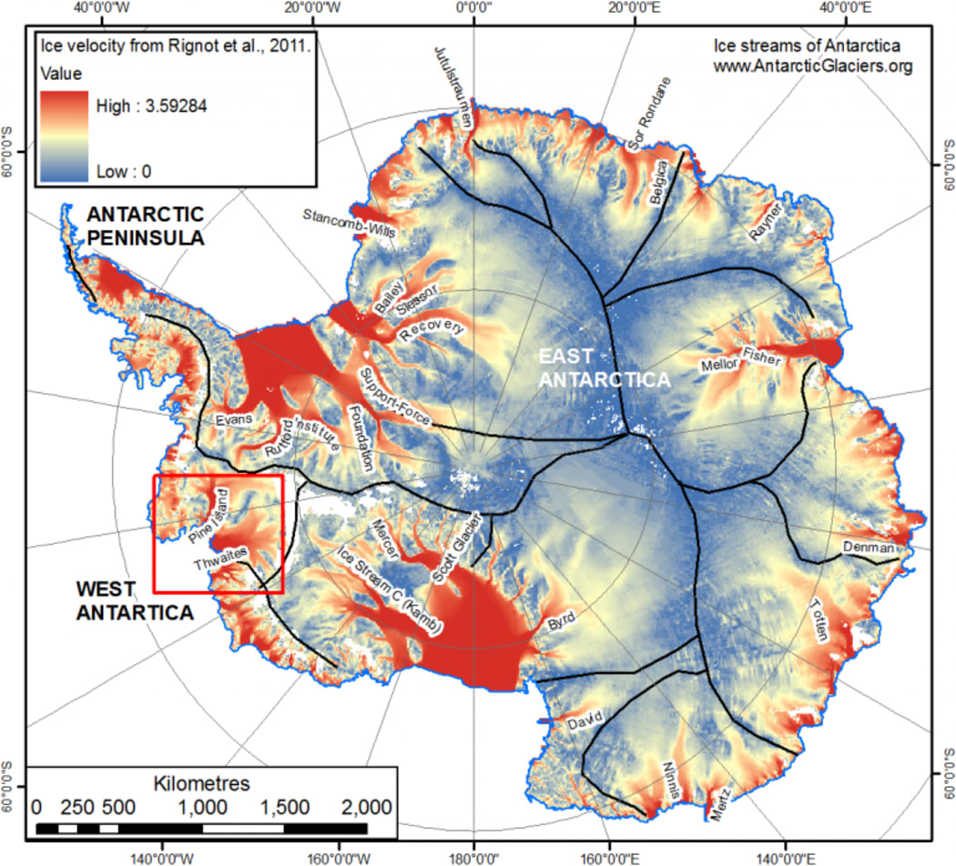 More than 90 percent of ice in Antarctica flows off the continent towards the sea via giant ice streams. A New Zealand research team is studying the Kamb ice stream which stalled about 150 years ago.