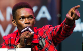 Israel Adesanya during UFC 234 Press Conference