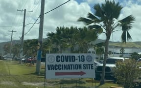Covid-19 vaccination site, Northern Marianas.