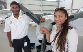 Shayan Chakraborty, 22, of Bangalore and Mitika Agrawal, 19, are both learning at the pilot academy in Whanganui.