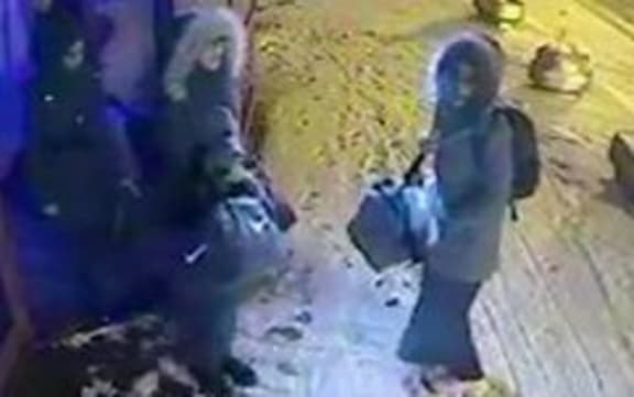 CCTV pictures show the three girls at a bus station in Istanbul