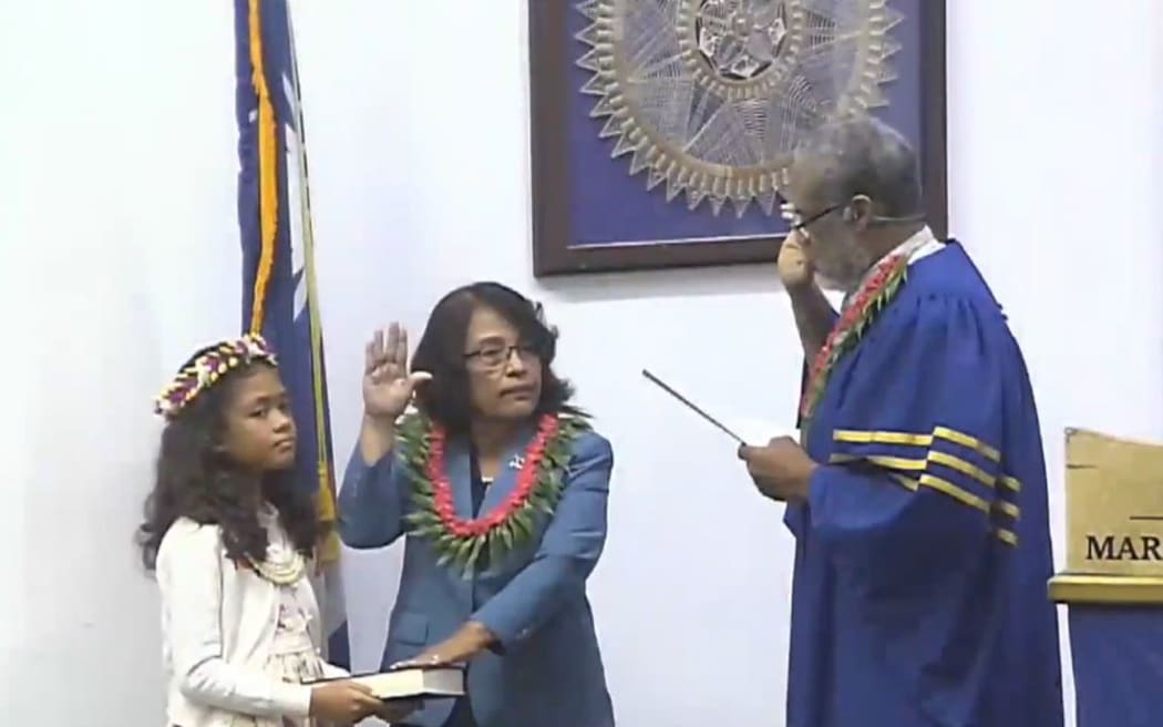 President Heine was reelected on 27 December last year for a second term as the nation's 10th president.