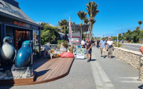 A business owner says parking fees will disadvantage local people who call in for a coffee.