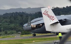 An Air Vanuatu aircraft at Tontouta