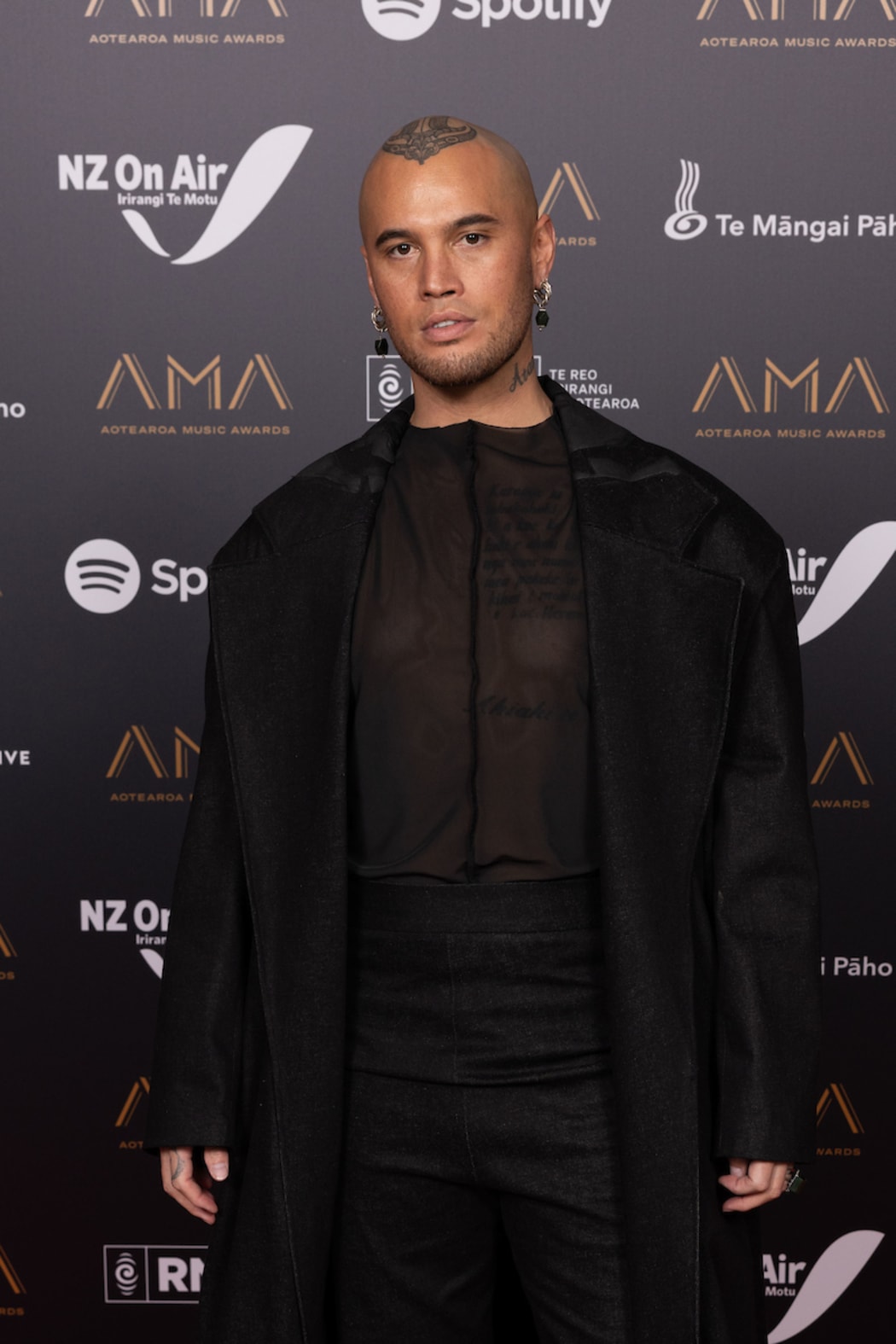 Stan Walker at the Aotearoa Music Awards red carpet event on 30 May, 2024.