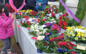 Wreaths are laid in Christchurch.