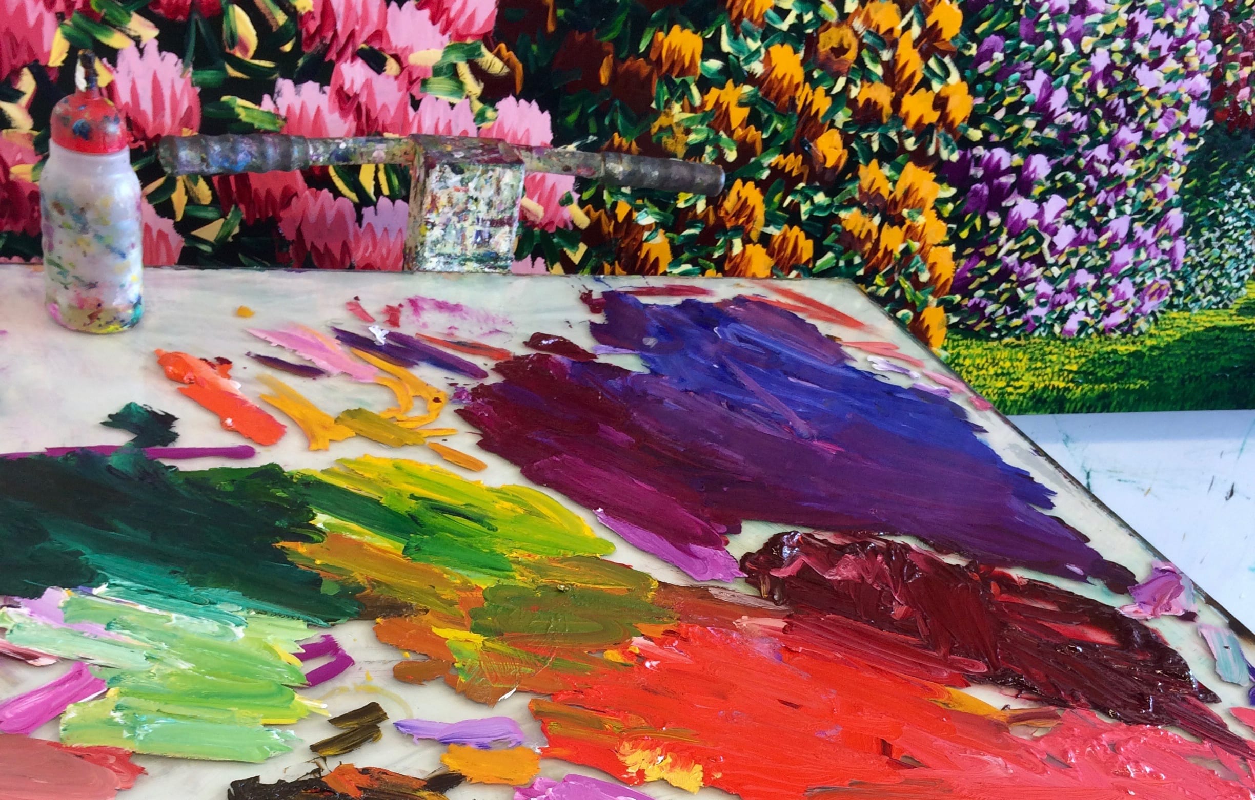 Karl Maughan's painting tray