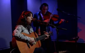 Ngāpuhi alt-folk musician Erny Belle (aka Aimee Renata) in the RNZ Auckland studio for NZ Live ahead of the release of her second album 'Not Your Cupid'.