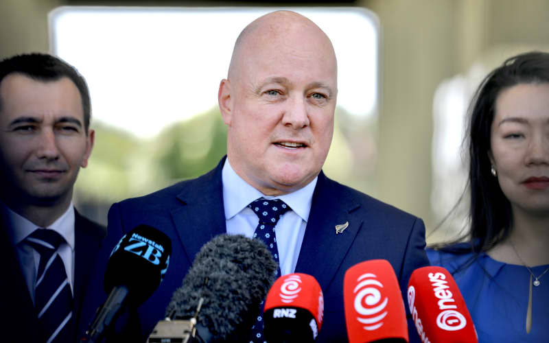Watch: Prime Minister Christopher Luxon speaks to media after NZ First ...