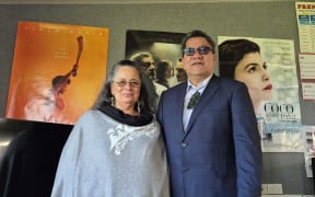 Rūnanga Nui o ngā Kura Kaupapa Māori co-chair Dr Cathy Dewes and chief executive Hohepa Campbell.