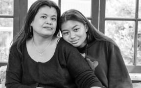 Mabel Pe with her daughter Marian Han