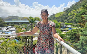 Nita Joseph at Treasure Island Caravan Park in Northland