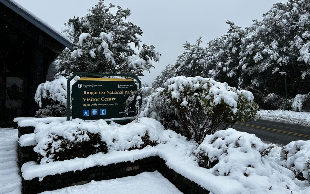 Snow at Tongariro.