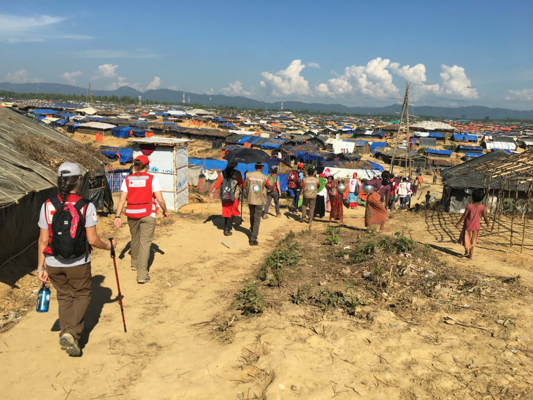 IFRC Emergency Response Unit mobile medical teams in Bangladesh, treating an average of 100 people every day.