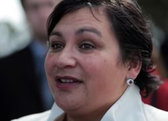 Greens Co-leader, Metiria Turei, spoke during a powhiri at Ratana