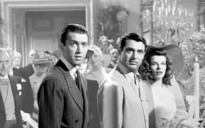 James Stewart, Cary Grant and Katherine Hepburn in The Philadelphia Story, playing the Wellington Film Society on 14 September