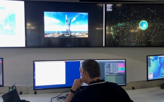 Senior operations engineer Vernon Lewis at the University of Auckland's MethaneSAT mission control
